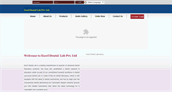 Desktop Screenshot of exceldentallaboratory.com